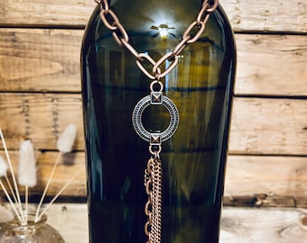 Wine Bottle Necklace Bottle Bling Liquor Bottle Jewelry Wine Charms Decorate your wine bottle Bling for Your Wine Bottle Gift Wine Ornament