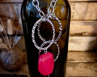 Wine Bottle Necklace Bottle Bling Liquor Bottle Jewelry Wine Charms Decorate your wine bottle Bling for Your Wine Bottle Gift Wine Ornament