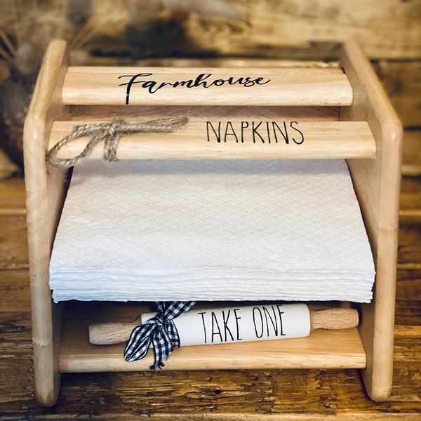 Farmhouse Napkin Holder Etsy