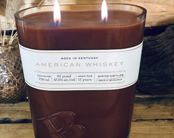 Boondocks American Whiskey Candle Man Cave decor Home bar Decor bartender Gift Scotch lovers gift Be My Best Man be myGroomsman proposal box