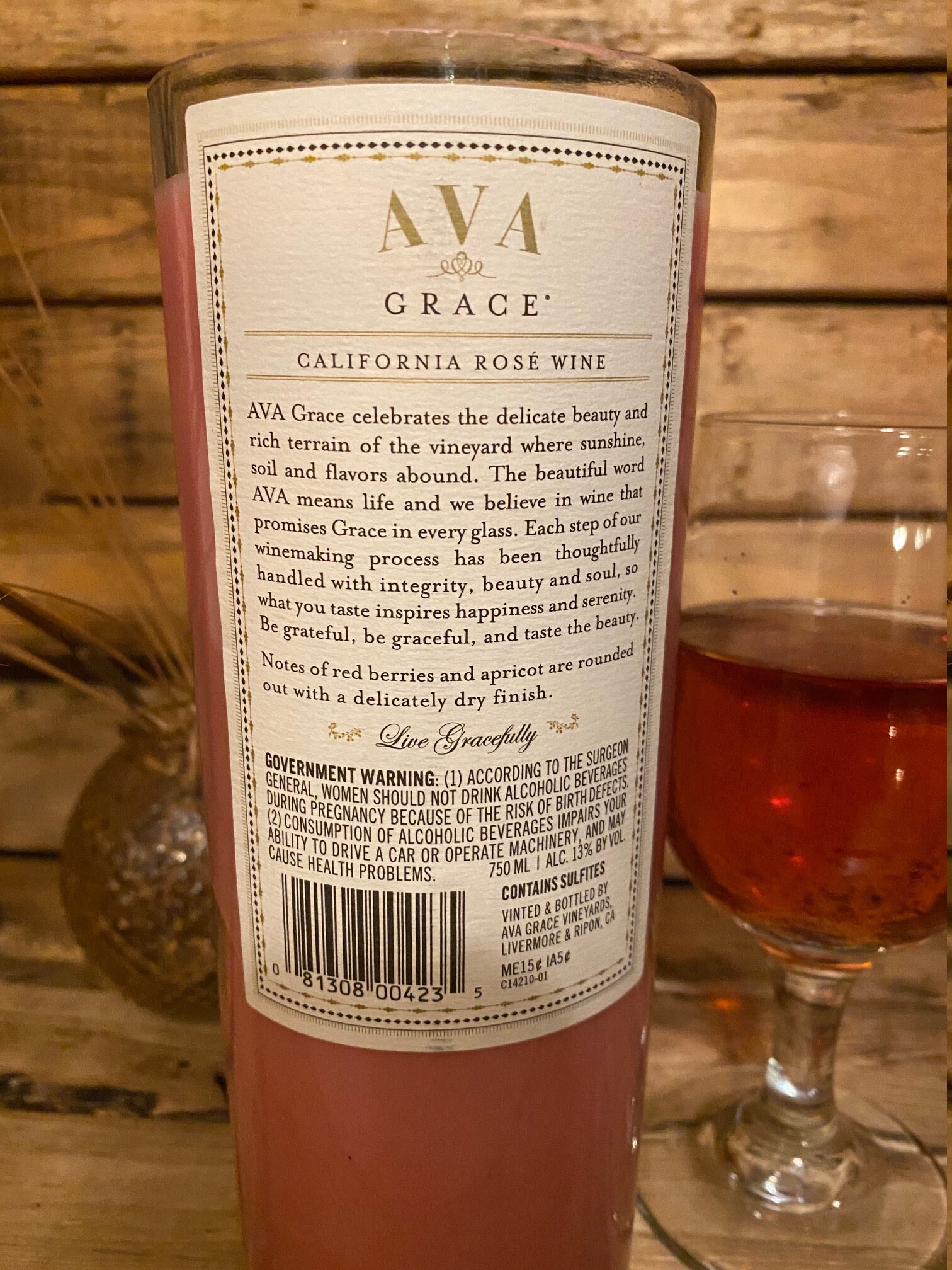 Ava grace Rose Wine Candle bachelorette party decor pink theme Etsy