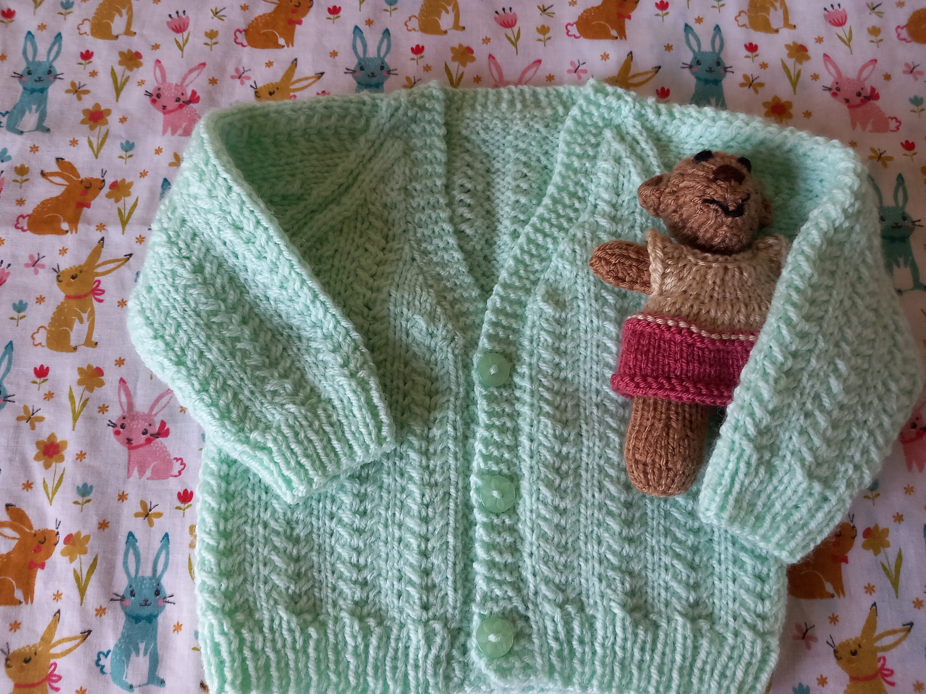 Mint green baby cardigan 2025