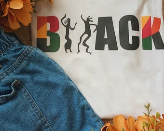 Camiseta black Pride hecha a mano