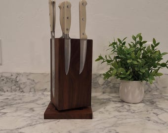 Swivel Magnetic Knife Block - Kitchen Organization