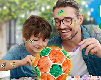 Personalized Soccer Ball Lamp, DIY Painting Night Light Kit for Kids & Sports Fans