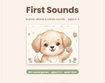 First Words Workbook for Toddlers | Speech Therapy Activities | Preschool Learning Workbook | 50+ First Words