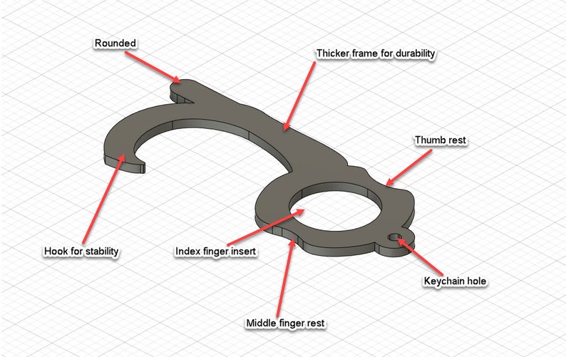 Touchless Safety Door Handler Opener Puller
