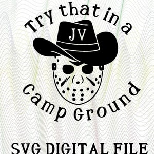 Versuchen Sie das in einem Campground svg digitale Datei eine lustige Variante des Hits versuchen Sie das in einer kleinen Stadt