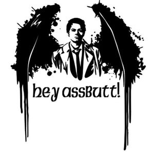 Castiel und sein Lieblingsvers Assbutt svg und png digitale Datei