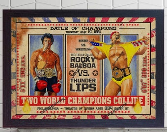 approx. 1970/'s Lecturas SYLVESTER STALLONE Spanish vintage poster 47 x 33 cm ROCKY