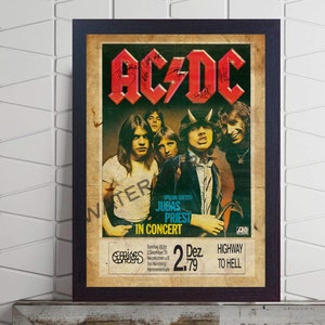 ac dc framed memorabilia