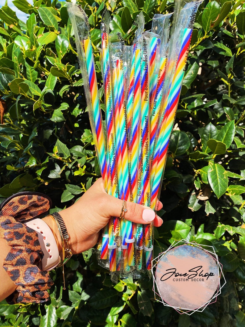 Limited Edition 2020 Starbucks Reusable Rainbow Straw Etsy