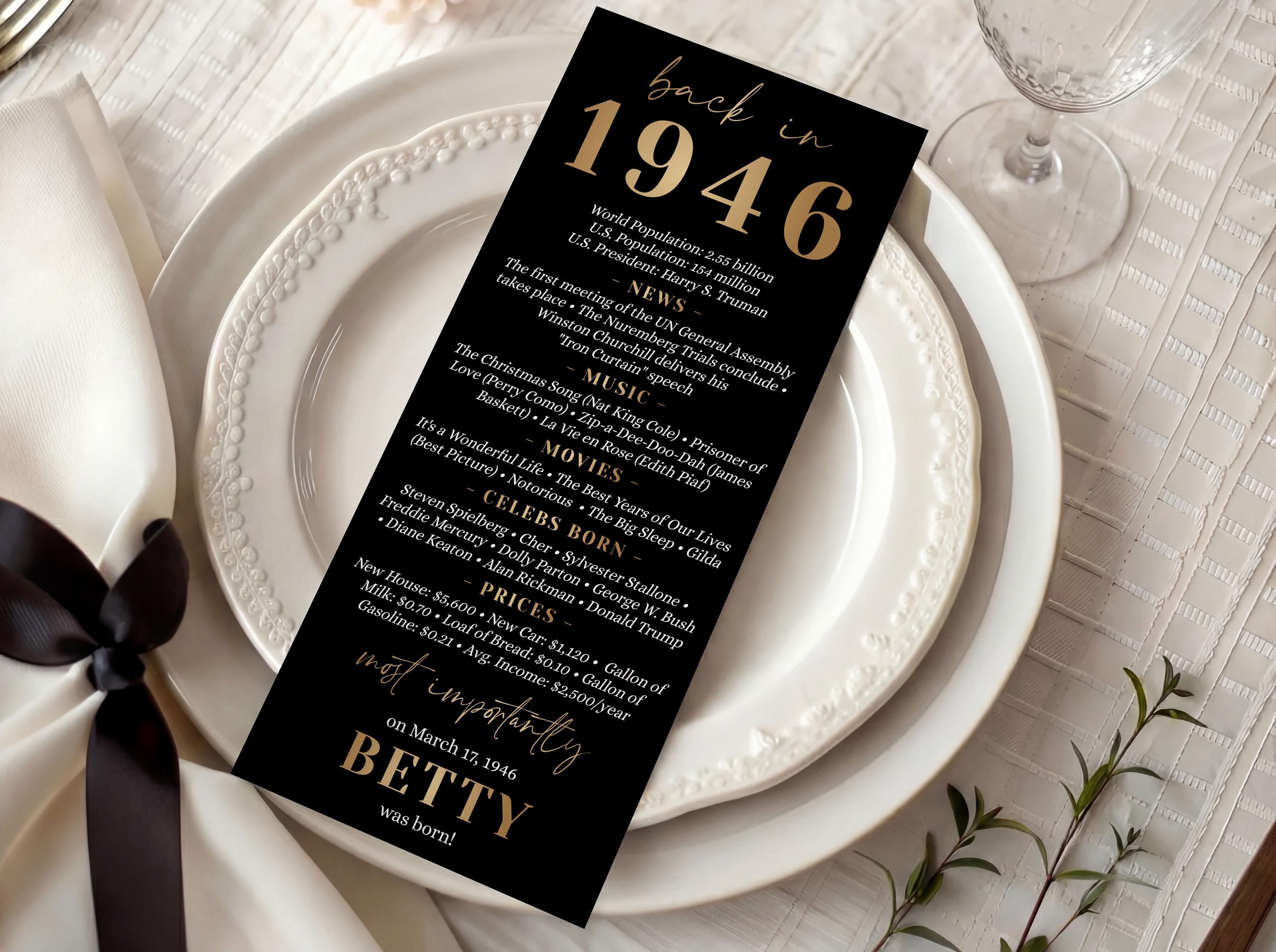 Set 9 Centrotavola Per 80° Compleanno - Decorazioni A Nido D'Ape Oro E Nero