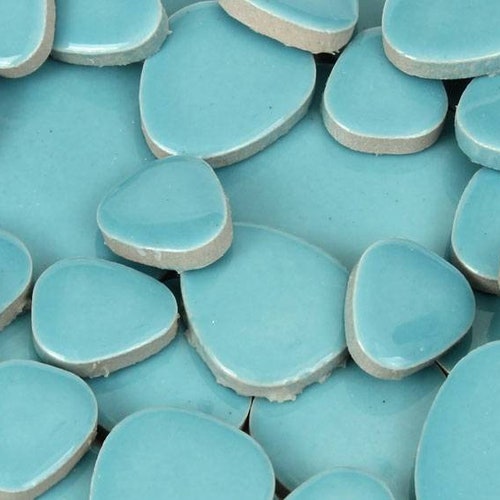 Ceramic Mosaic Tiles Blue Ceramic Tiles Glazed Ceramic Etsy