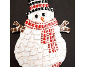 Mosaic Snowman Kit Perfect for Children. 7.5 inches