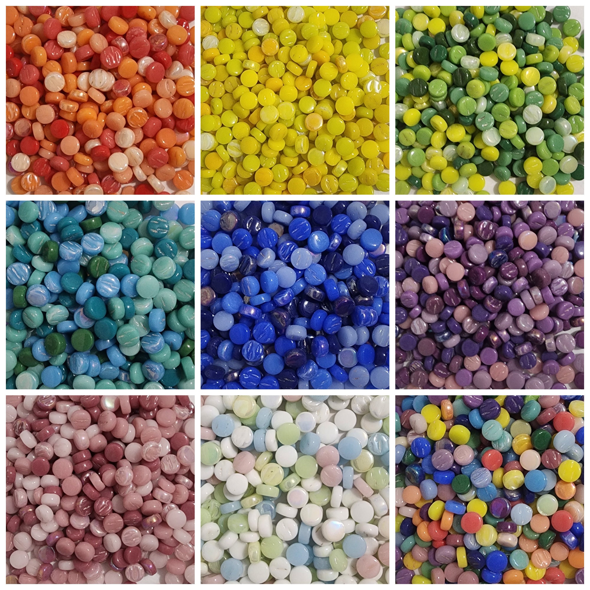 1bag/Pack 50g Mosaic Glass Pieces & Natural Crystal Beads, Multicolor  Adhesive Diy Decoration Materials