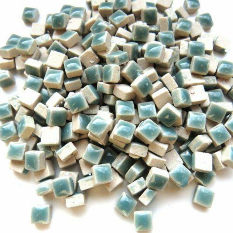 Soft Green Micro Mini Mosaic Tiles 5mm