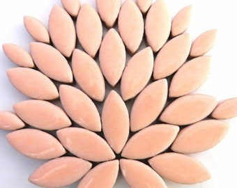 50 Fresh Peach Glazed Ceramic Tiles in 2 sizes