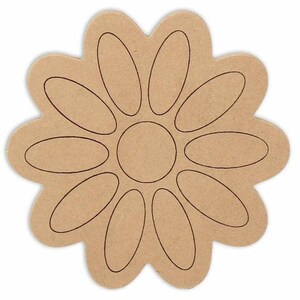 Daisy Flower Mosaic or Painting Surface 6 inches