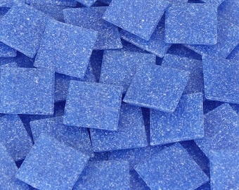 40 Water Blue Square Mosaic Tiles (20 mm)