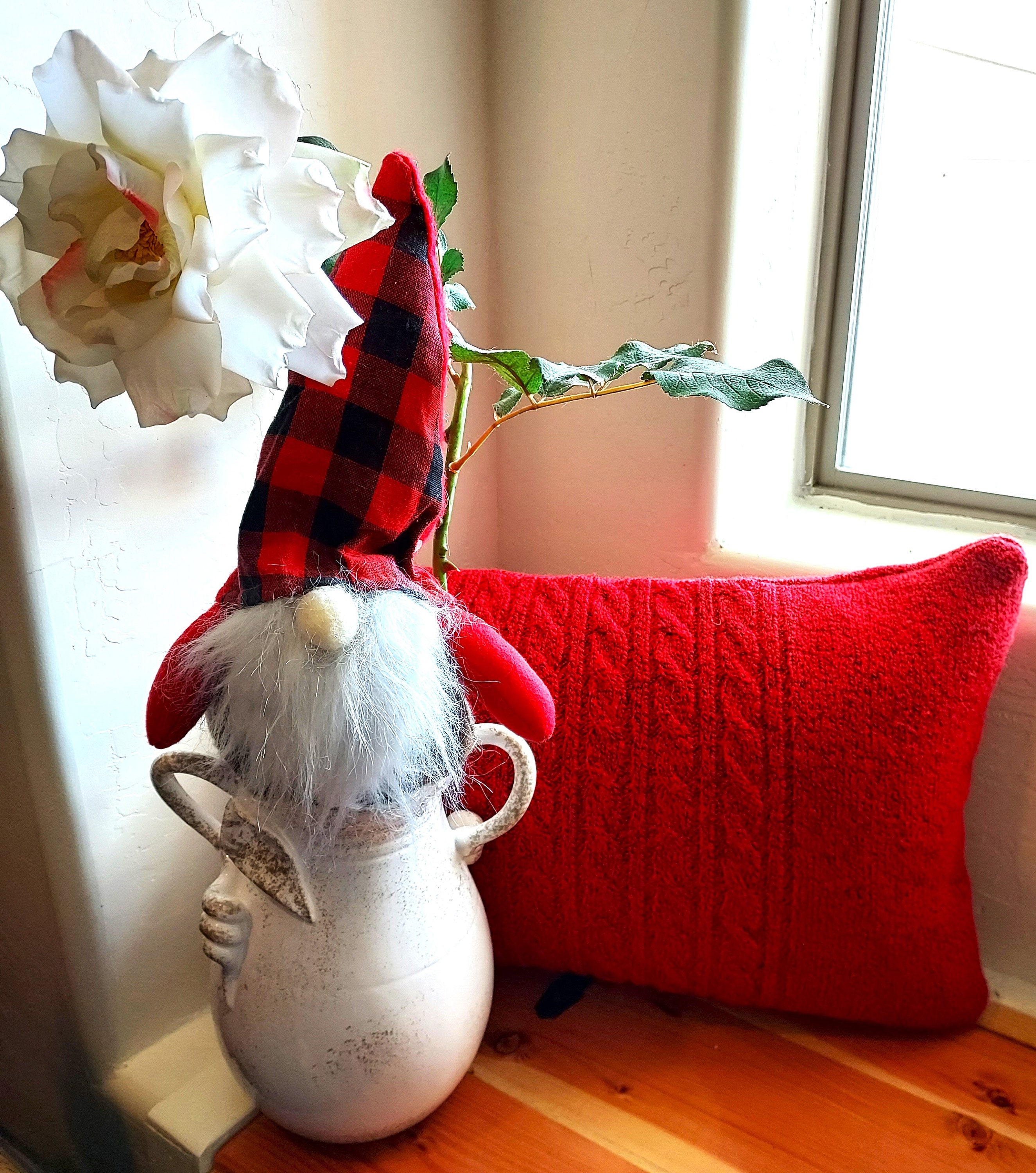 Classic Red Cable Knit Sweater Pillow Rectangle lumbar Etsy Canada