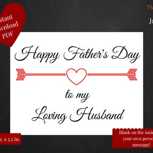 printable fathers day card from wife etsy
