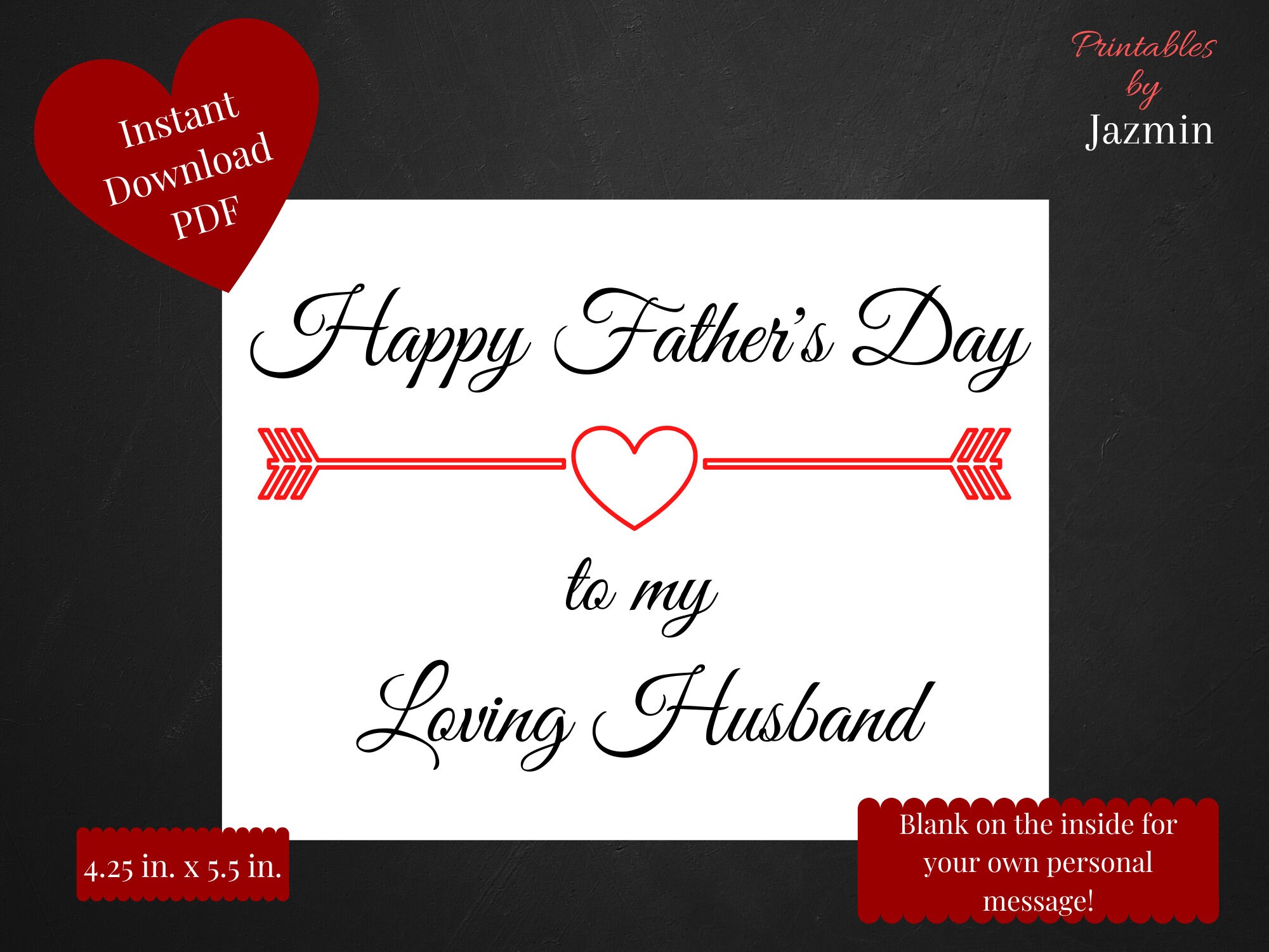 Printable Father's Day Card From Wife | Etsy