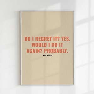 New Girl Nick Miller Quote Print: Funny TV Wall Decor (Digital Download)