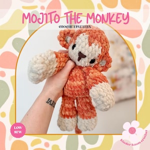 Virkat Apmönster | Mönster för låg sömnad | Nybörjarvänligt | Safari | Plushie