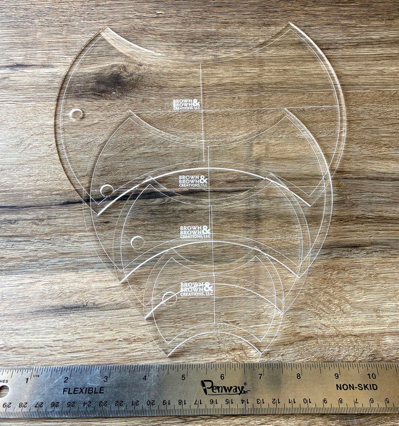 Apple Core Quilting Template 4 Piece Set Quilting Tool Quilt Etsy