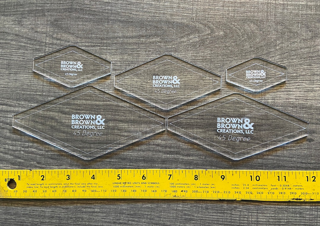 45 Degree Diamond Quilting Template Set, Quilting Tool, Quilt Template ...