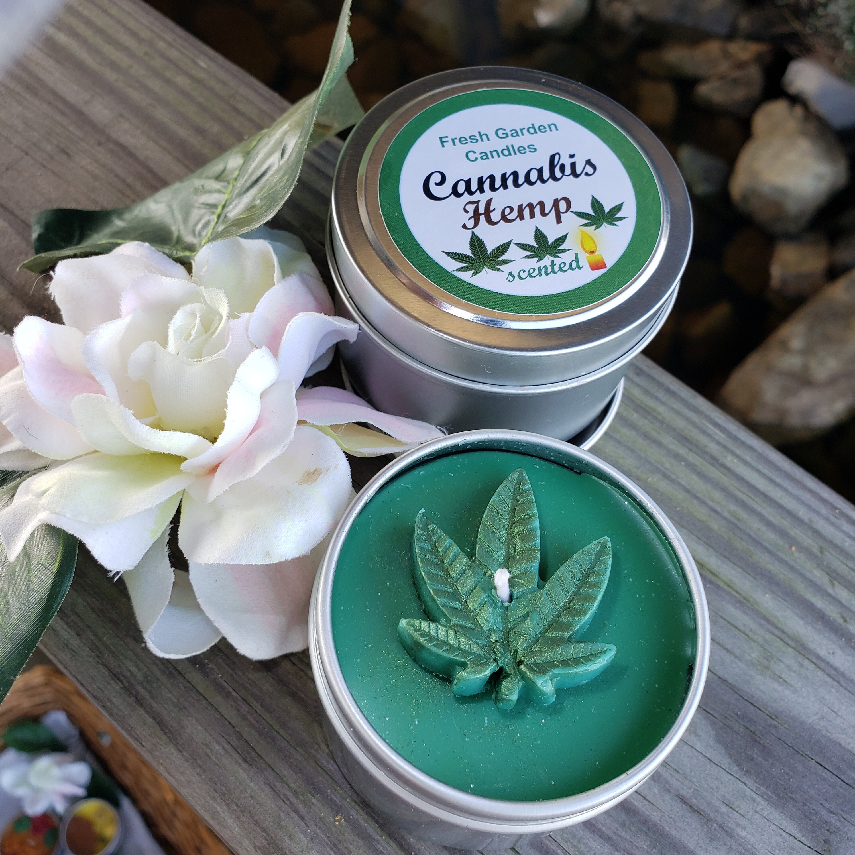 Cannabis Scented Candles With Hemp Fragrance/gifts for Friends