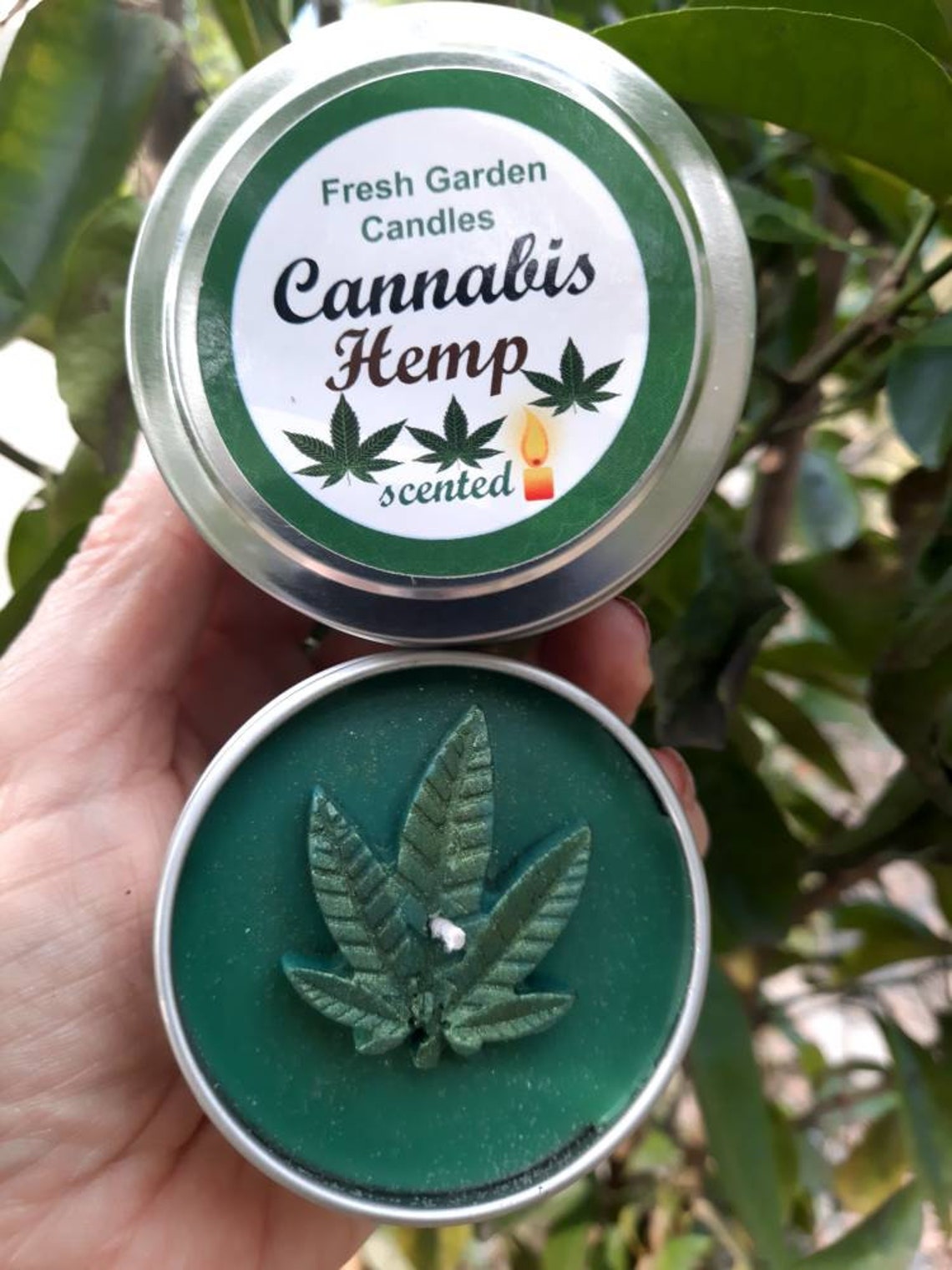 Cannabis Scented Candles With Hemp Fragrance/gifts for Friends