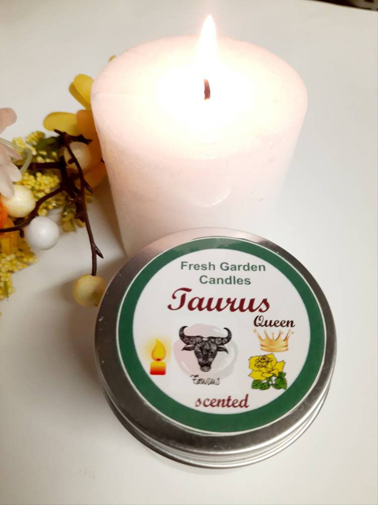 Taurus zodiac scented candle/astrology candle/birth sign Etsy