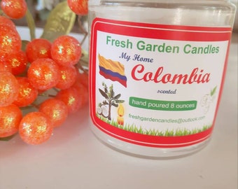 Colombia scented candle/Spanish candle gift/home is colombia gift/Spanish candle/