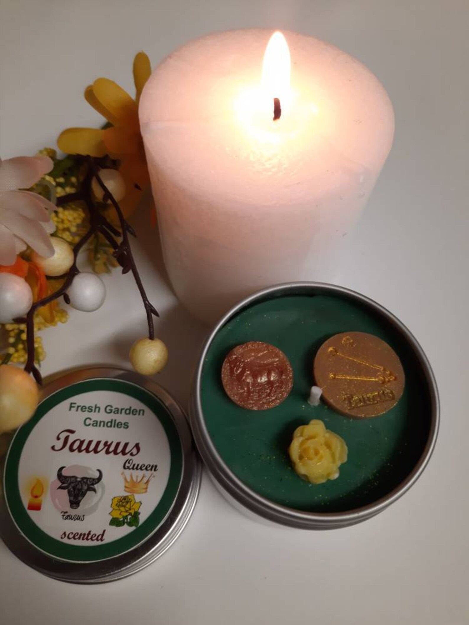 Taurus Zodiac Scented Candle/astrology Candle/birth Sign Etsy