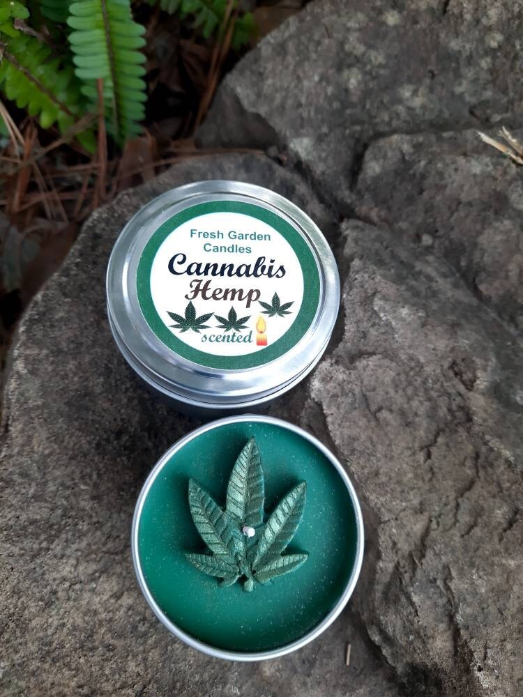 Cannabis Scented Candles With Hemp Fragrance/gifts for Friends