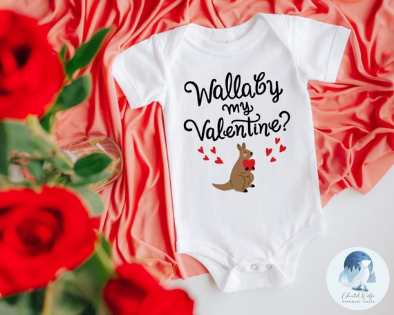 Great Shower Gift Funny Shower Gift Romper Will you be my VALENTINE  Onesie 