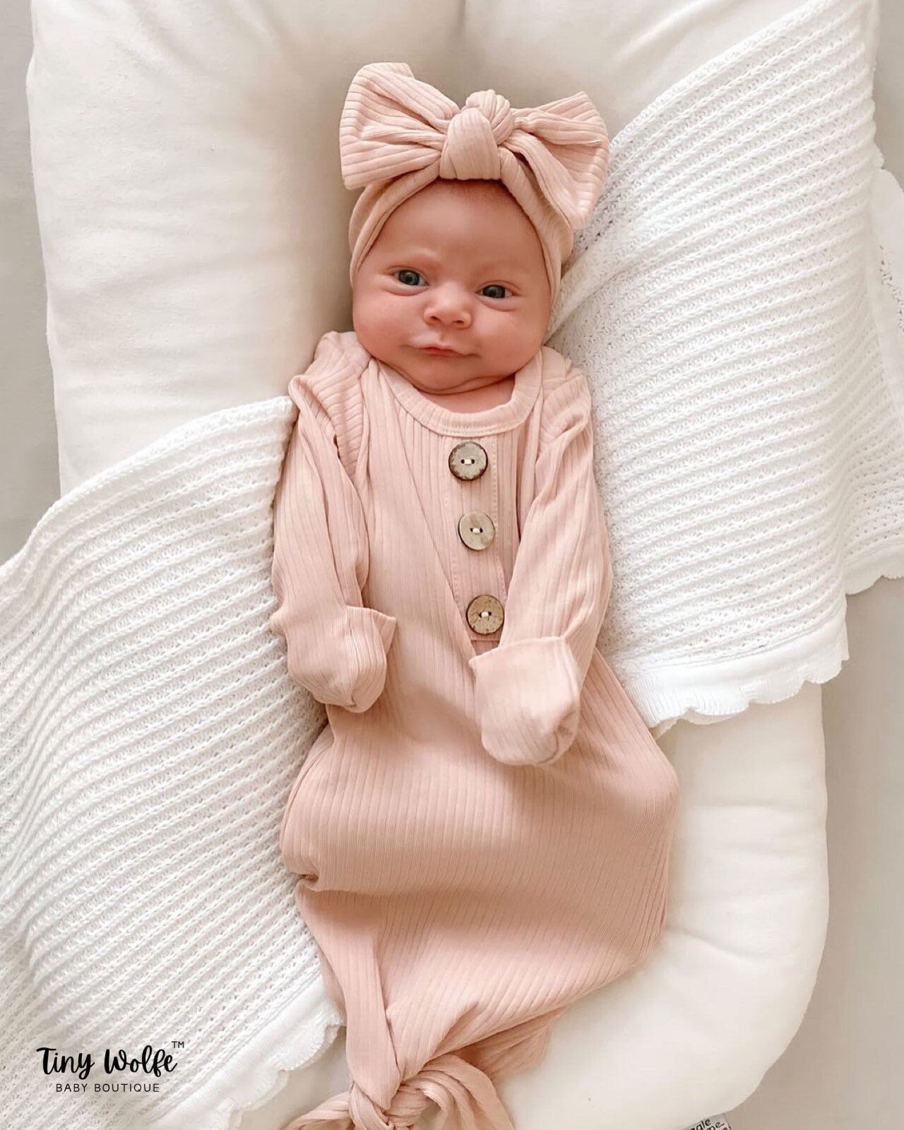 Baby girl knotted gowns online
