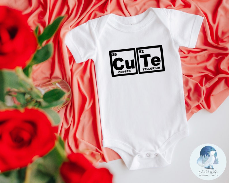 Cute Science Onesies® Baby Scientist Bodysuit Periodic Table Etsy