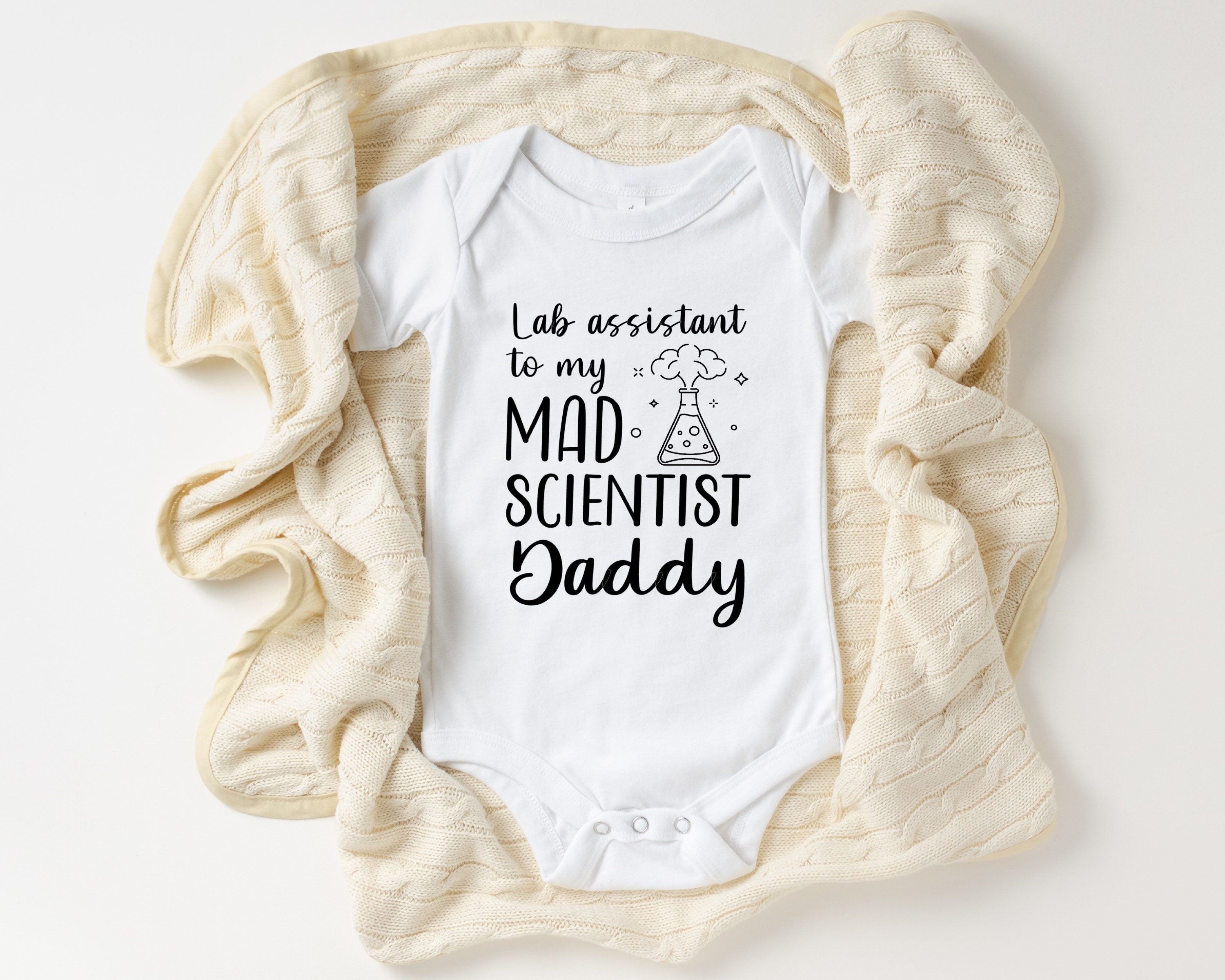 Funny Science Baby Bodysuit Lab Assistant to My Mad Scientist - Etsy Funny Science Baby Bodysuit Lab Assistant to My Mad Scientist - Etsy