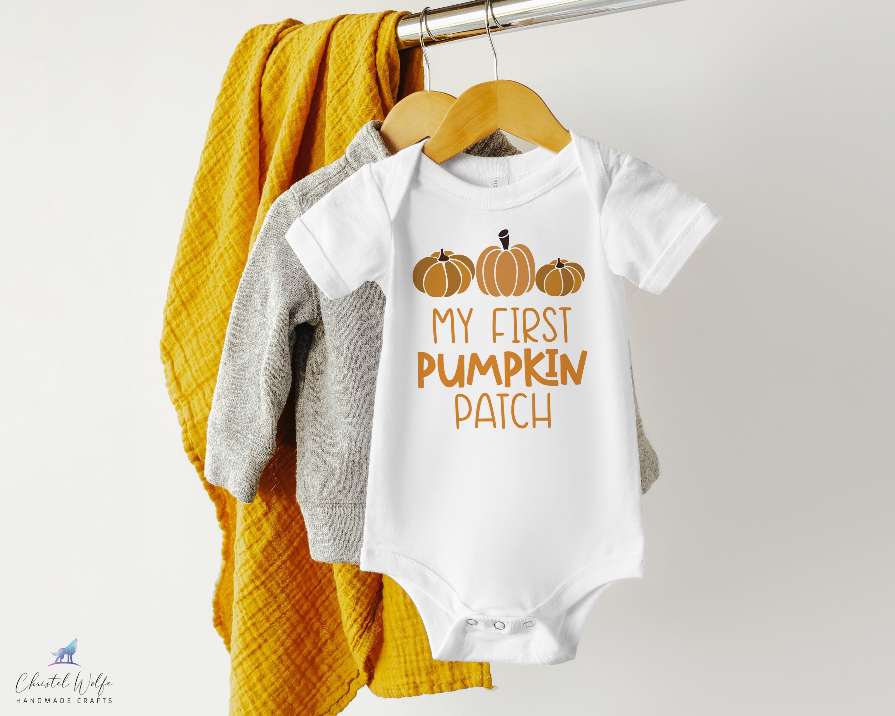My First Pumpkin Patch Bodysuit Fall Baby Clothes Baby's Etsy