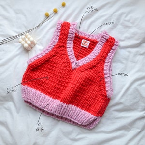 Vicky's Vest Knitting Pattern zdjęcie 9