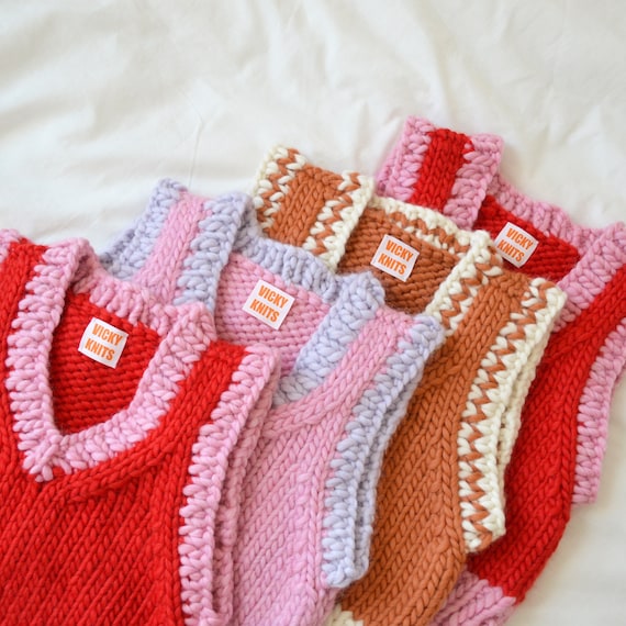Vicky s Vest Knitting Pattern Etsy UK