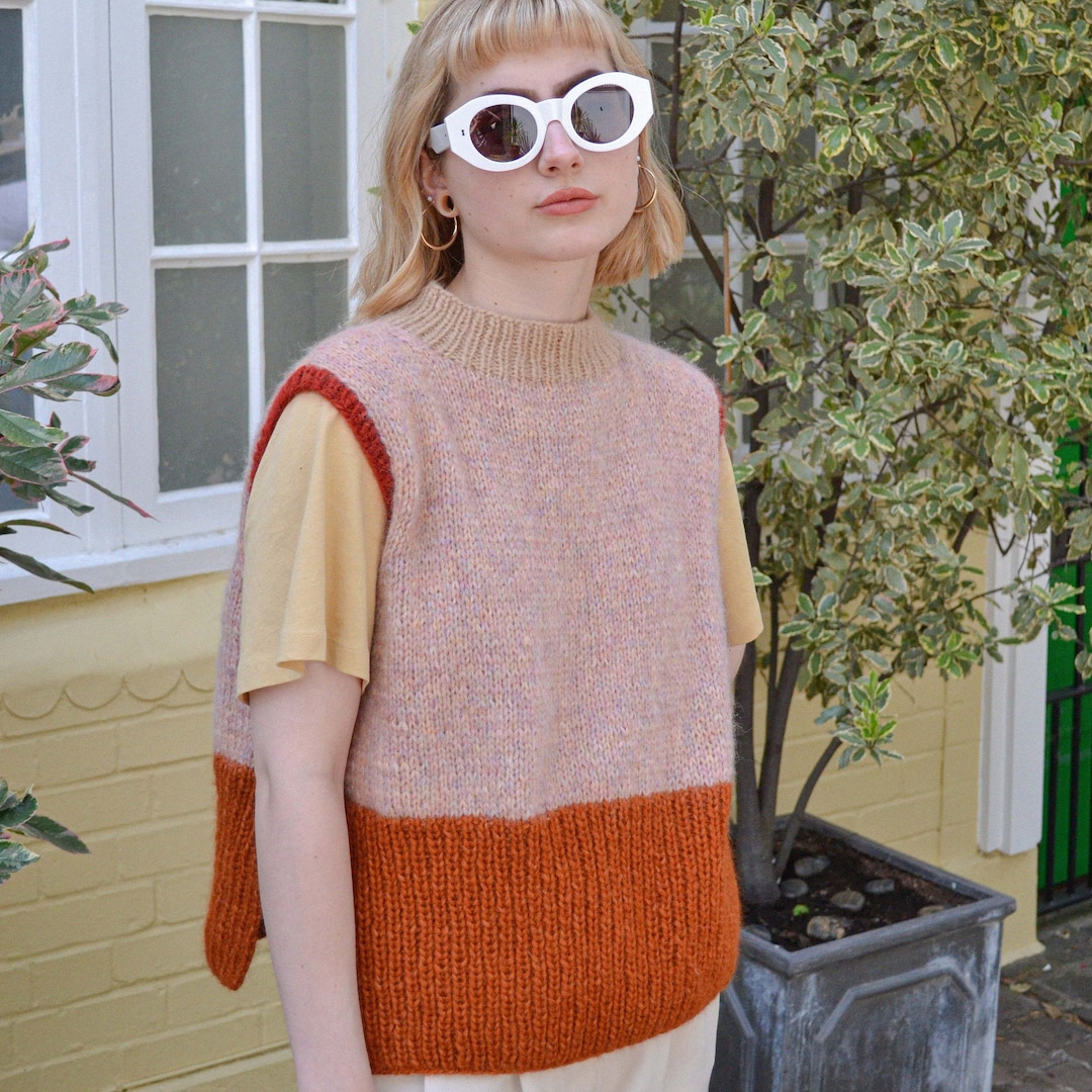 Knit Pattern Spring Vest April's Vest - Knitting Pattern - Etsy