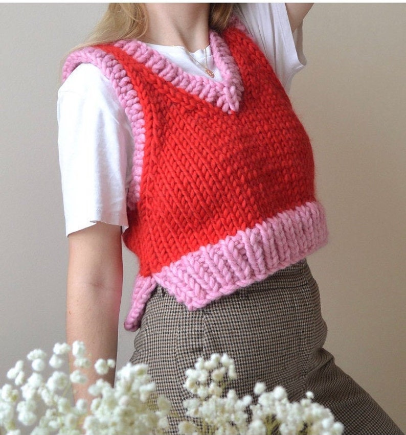 Vicky's Vest Knitting Pattern zdjęcie 5