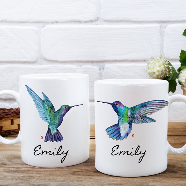 Hummingbird Mug, Hummingbird Coffee Mug,  Bird Mug, Hummingbird Gifts, Hummingbird Gifts for Women, Humming Bird Gifts, Humming Bird Mug