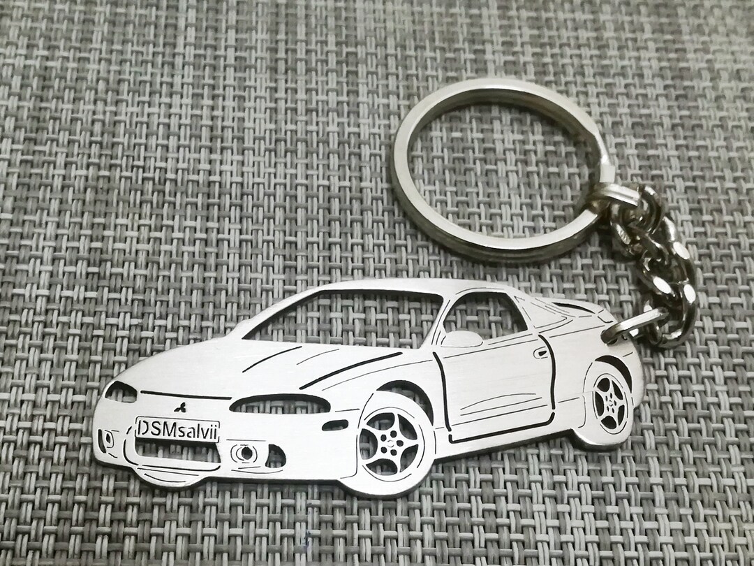 Eclipse Gs 1998 Car Keychain Custom Key Chain With Your Text Etsy