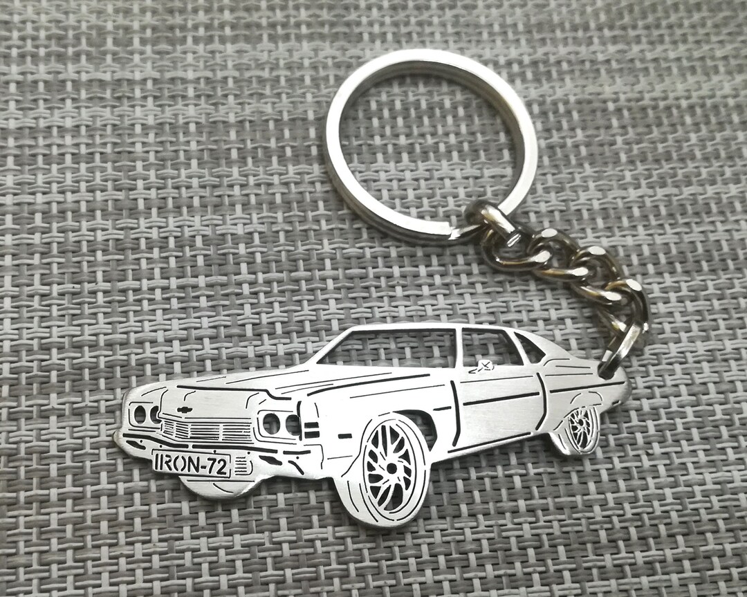 1972 Impala Car Keychain Custom Key Chain With Your Text - Etsy
