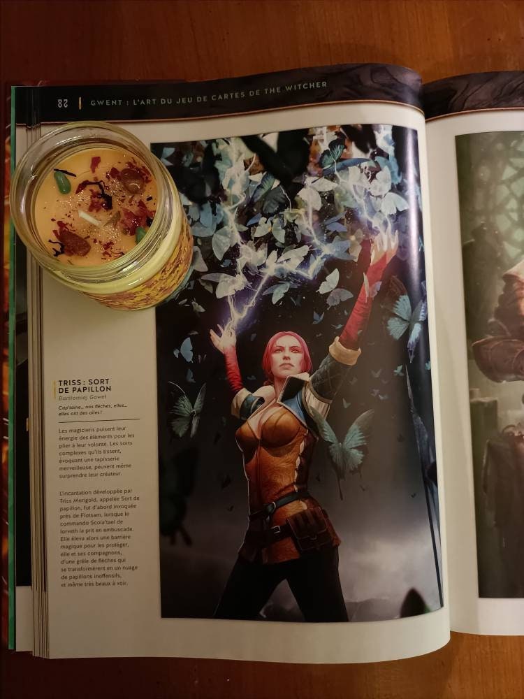 Bougie Witcher Triss Merigold | Geek Vegan Fait Main